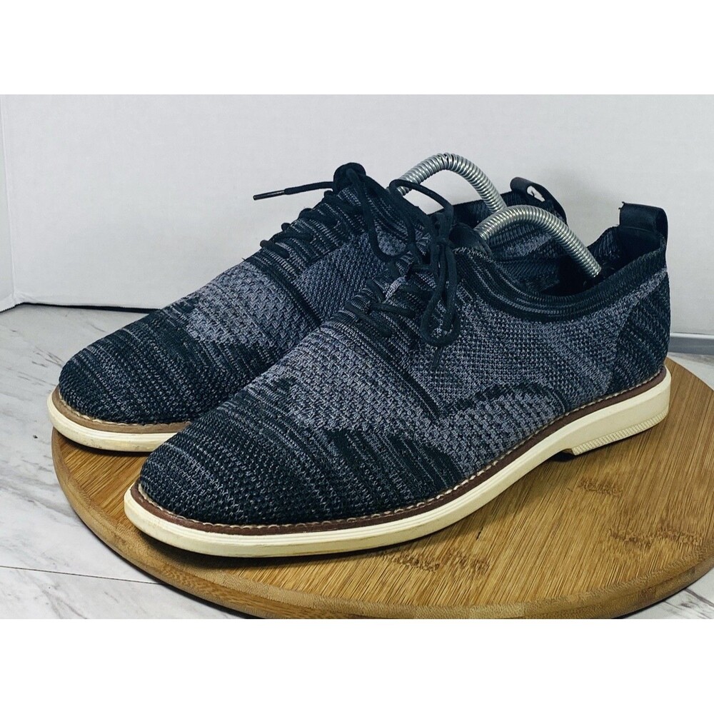 B BLASS Men's Sneakers US 10 Grey Knit Shoes Memory Foam Foot Bed Lightweight